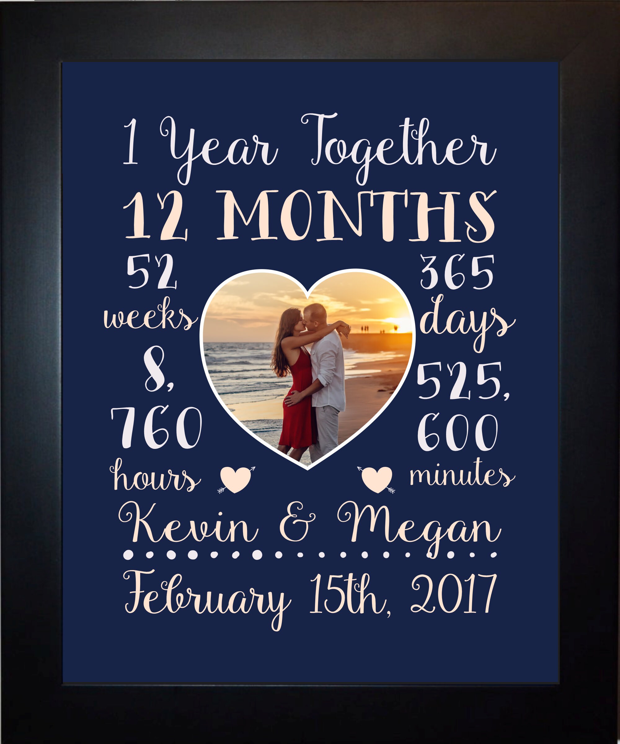 Girlfriend anniversary gifts, 1 year anniversary gifts, One year