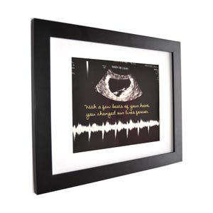 Sound Wave Art: Custom Baby Heartbeat Gift, Mom Birthday, Shower Gift (Boy Girl Nursery)
