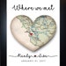 Personalized Map Location Place Of Where We Met Engagement Gift Art Print For Couple Newlyweds Anniversary Present Special Meaning Fiance 