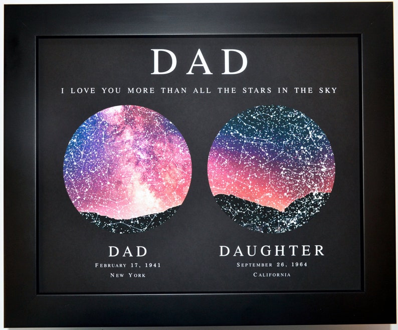 Real star art, fathers day gift, for dad gift from daughter, son, wife, baby, first fathers day gift, father's day gift personalized 21354 