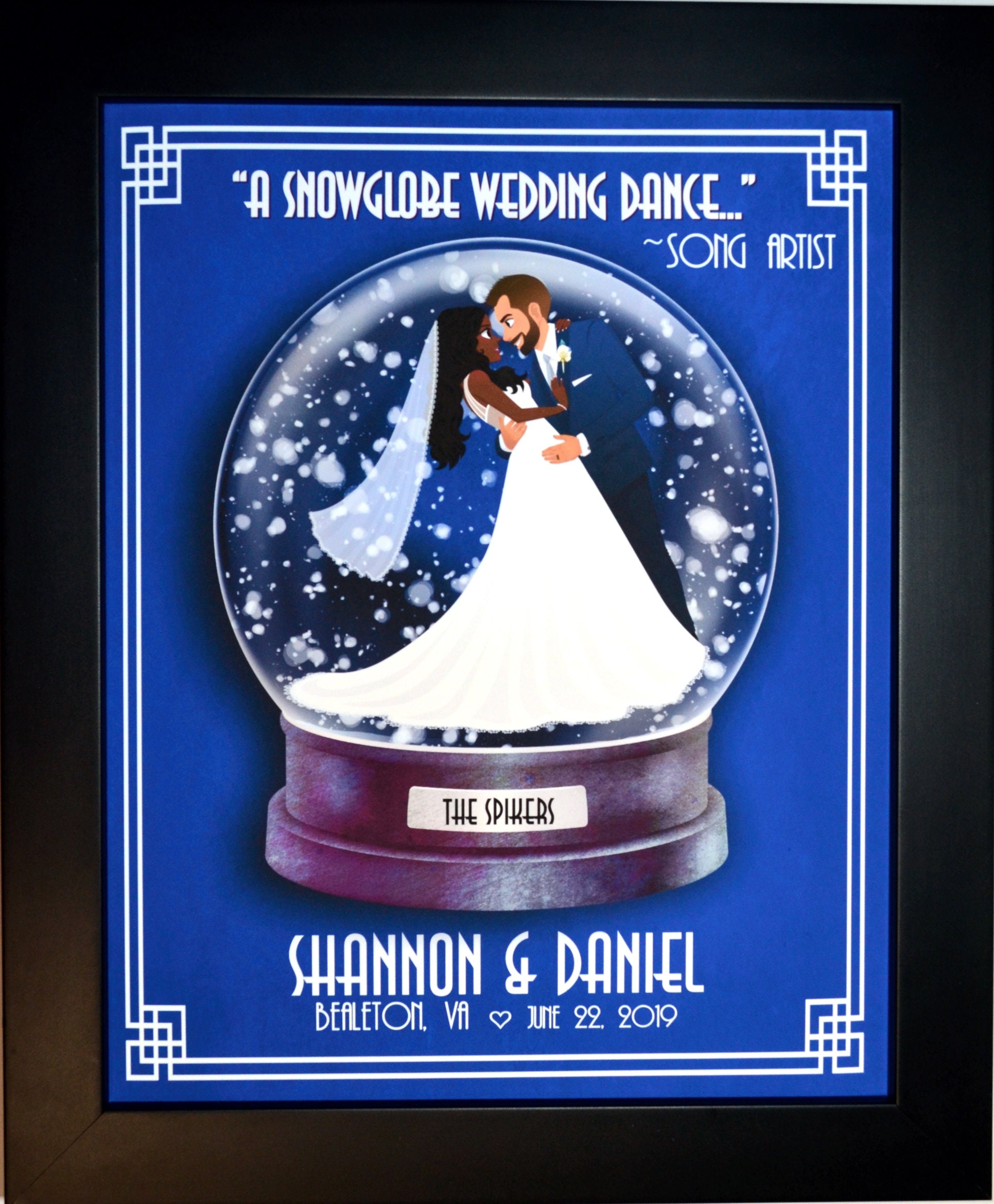Dancing Couple Snow Globe Etsy
