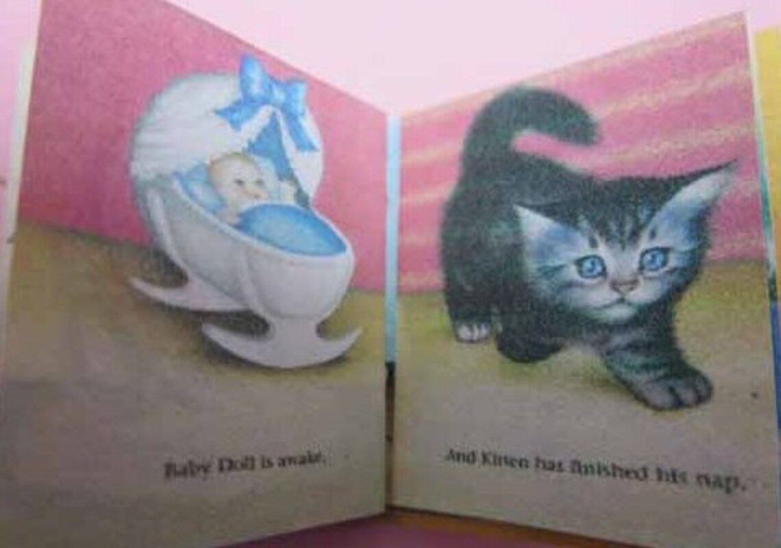 Children's Book Baby's First Book Dollhouse Etsy