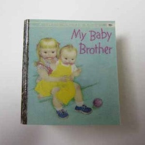 Children's Book My Baby Brother - dollhouse miniature 1:12 scale