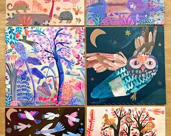 Set of 6 Gabriela Larios postcards set B