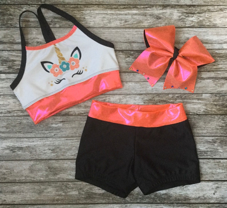 Girls Dancewear,Kids Dancewear,Girls Cheer Wear,Kids Cheer Wear,Dance Outfit,Cheer Outfit,Unicorn Outfit,Unicorn Dance Outfit,Activewear