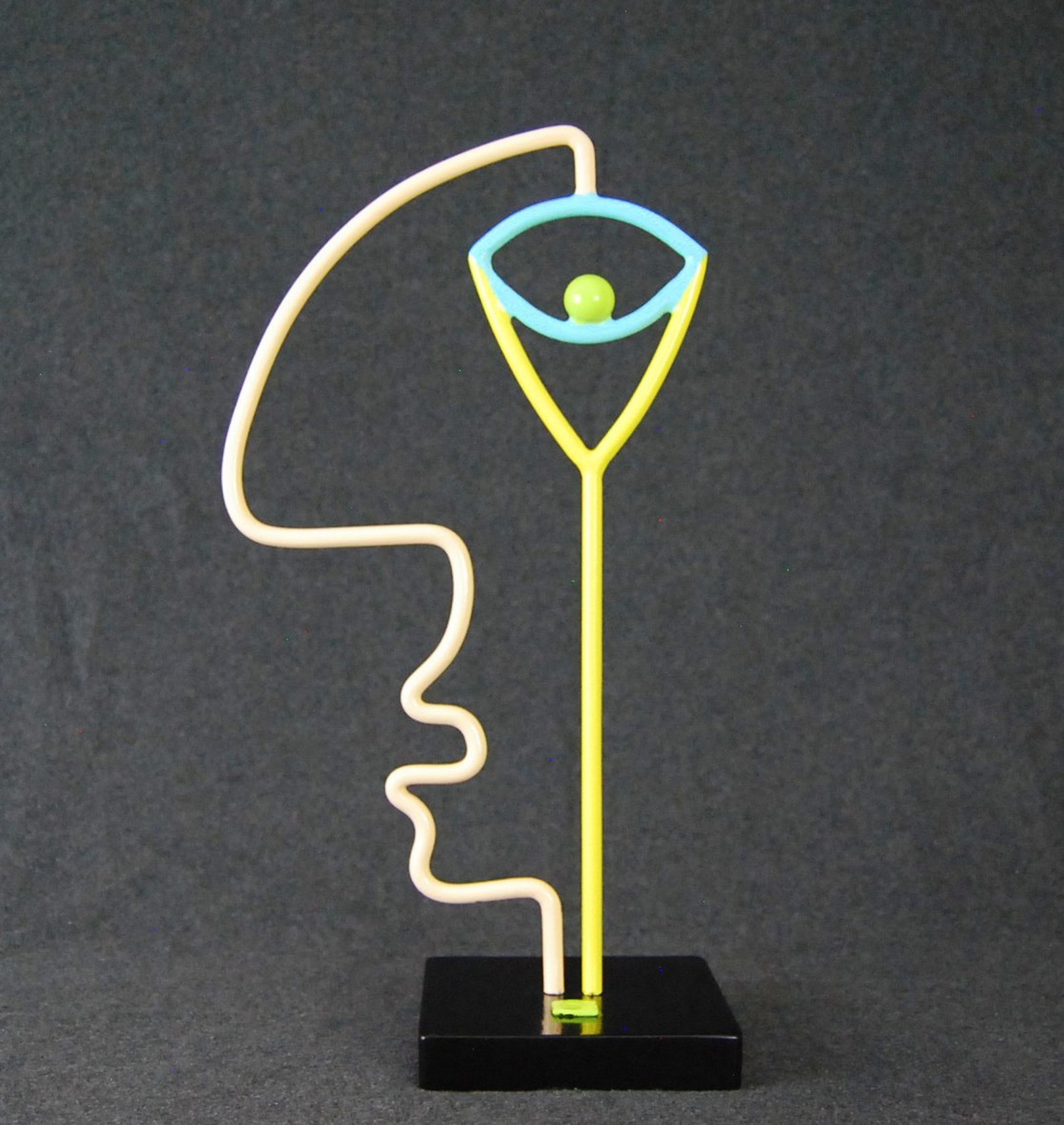 Human Pop Art Colorful Metal Sculpture Made by Jacob Novinger Etsy