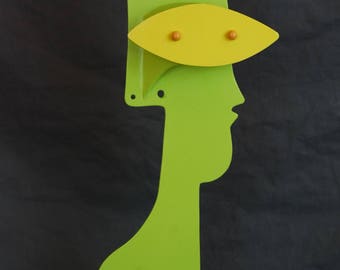 Abstract Pop Art Small Metal Colorful Sculpture by Jacob Novinger