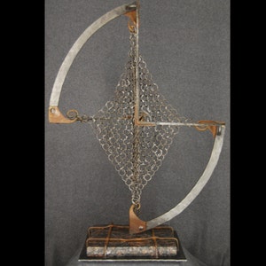 Hand Made Forged Chain Mail Metal Sculpture By Jacob Novinger