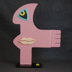 Small Colorful Pop Art Abstract Sculpture by Jacob Novinger