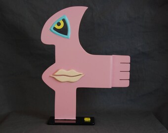 Small Colorful Pop Art Abstract Sculpture by Jacob Novinger