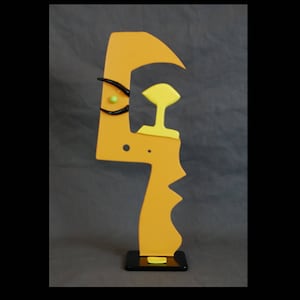 Colorful Abstract Metal Pop Art Small Sculpture by Jacob Novinger