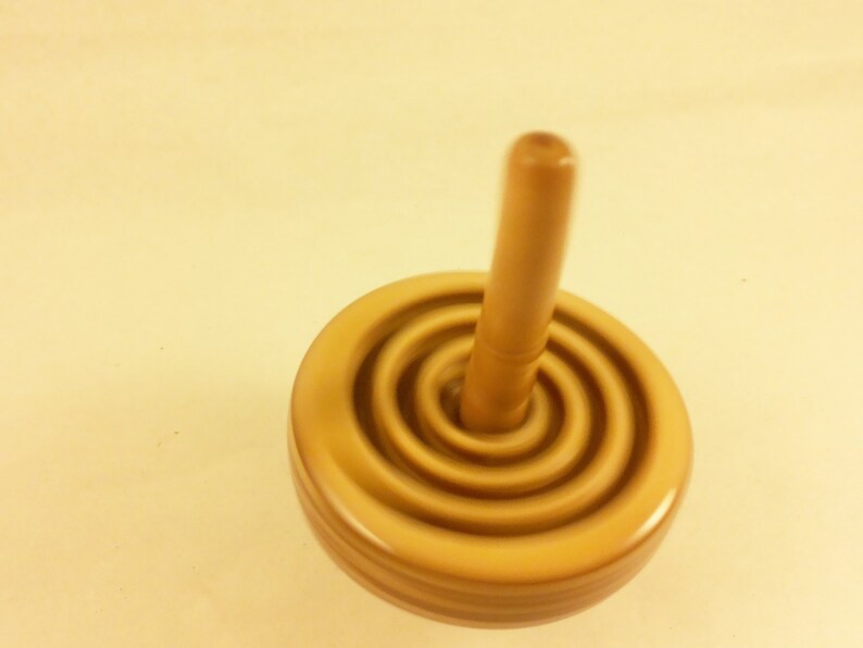 Wooden Spin Top Spinning Top Spiral Handmade Medium Wooden Etsy