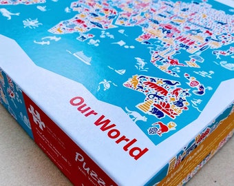 World map jigsaw puzzle