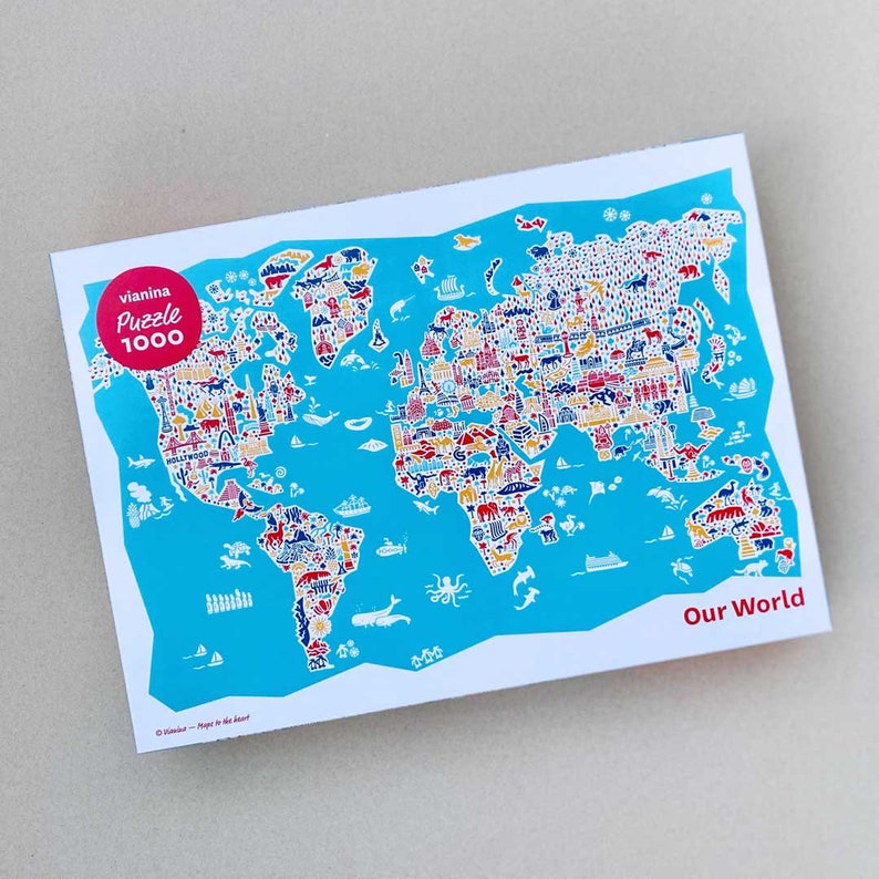 World map jigsaw puzzle image 5