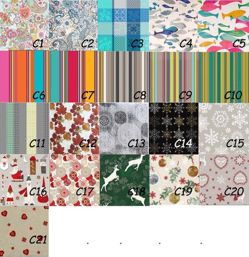 Umbrella Tablecloth Square Rectangle or Oval Outdoors Easy Clean Table Cloth Wipeable Laminated Wipe Clean French Provence TableCloth