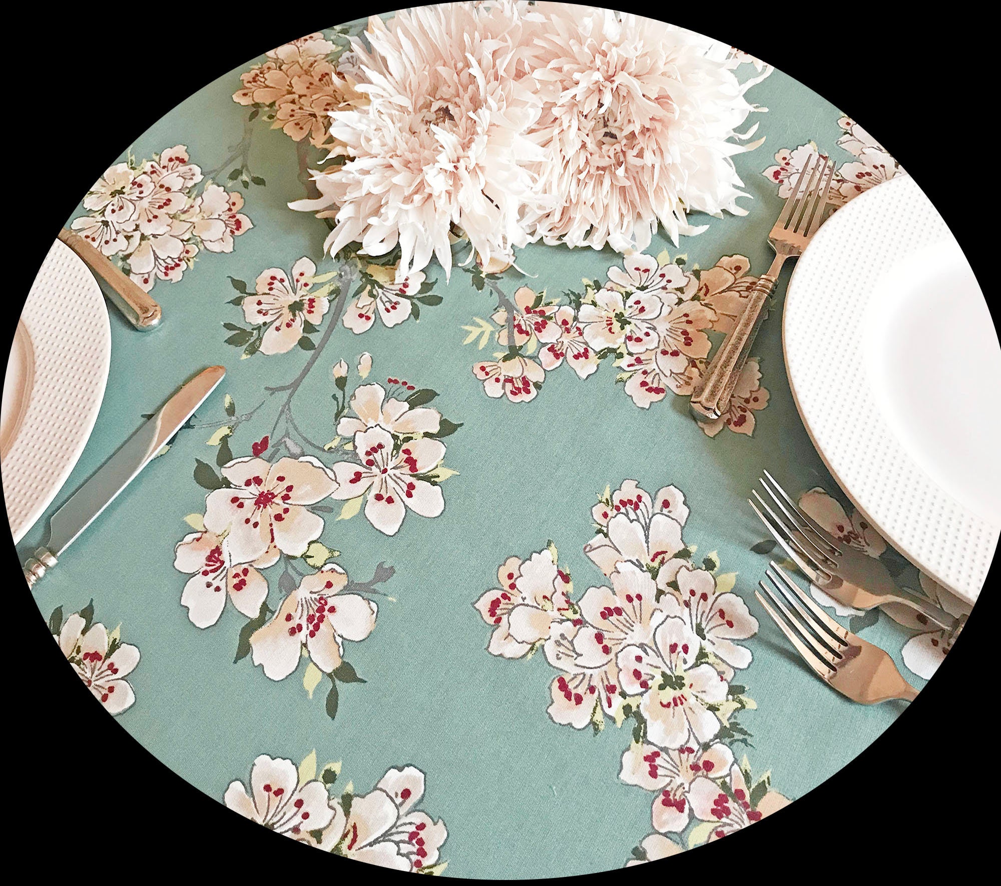 Round Bistro Tablecloth Etsy