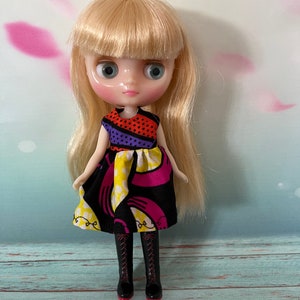 Middie Blythe dress - bright African print! Unique doll dress!