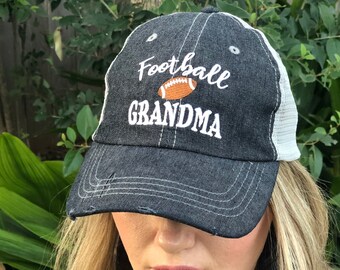 Football Grandma Embroidered Baseball Hat
