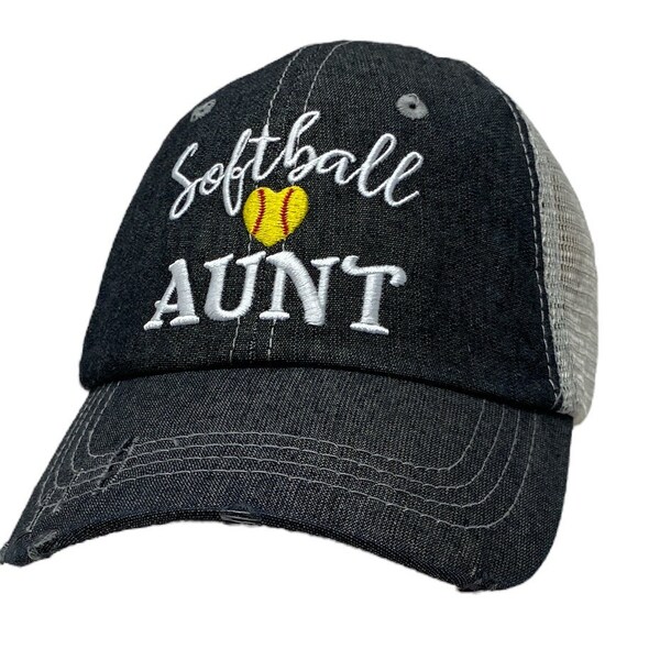 Cocomo Soul Softball Aunt Embroidered Hat -310