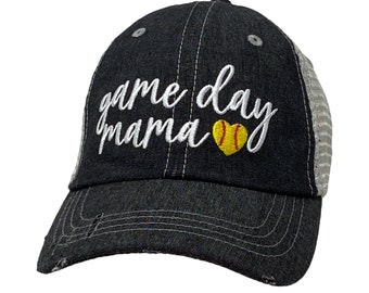 Cocomo Soul Game Day Mama Softball Embroidered Hat -330