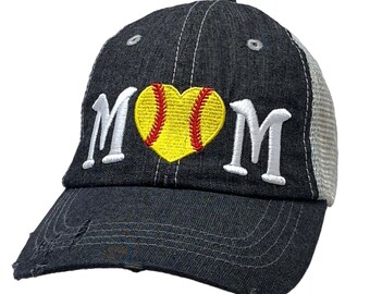 Cocomo Soul Softball Mom Embroidered Hat -306