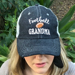 Football Grandma Embroidered Baseball Hat image 2