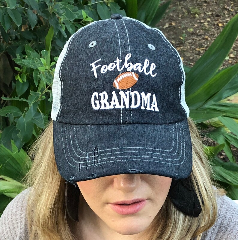 Football Grandma Embroidered Baseball Hat image 2