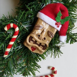 Christmas Tiki Tree Ornament Decoration, Hawaiian, Tropical, Polynesian,