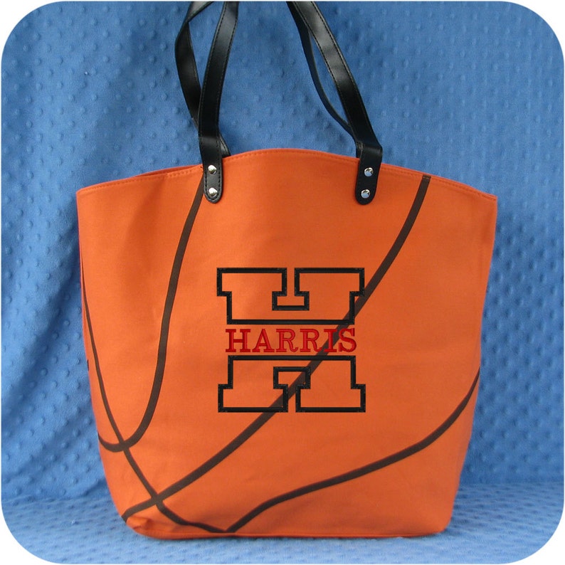 Personalized Basketball Tote Bag for Mom or Player Basketball Etsy