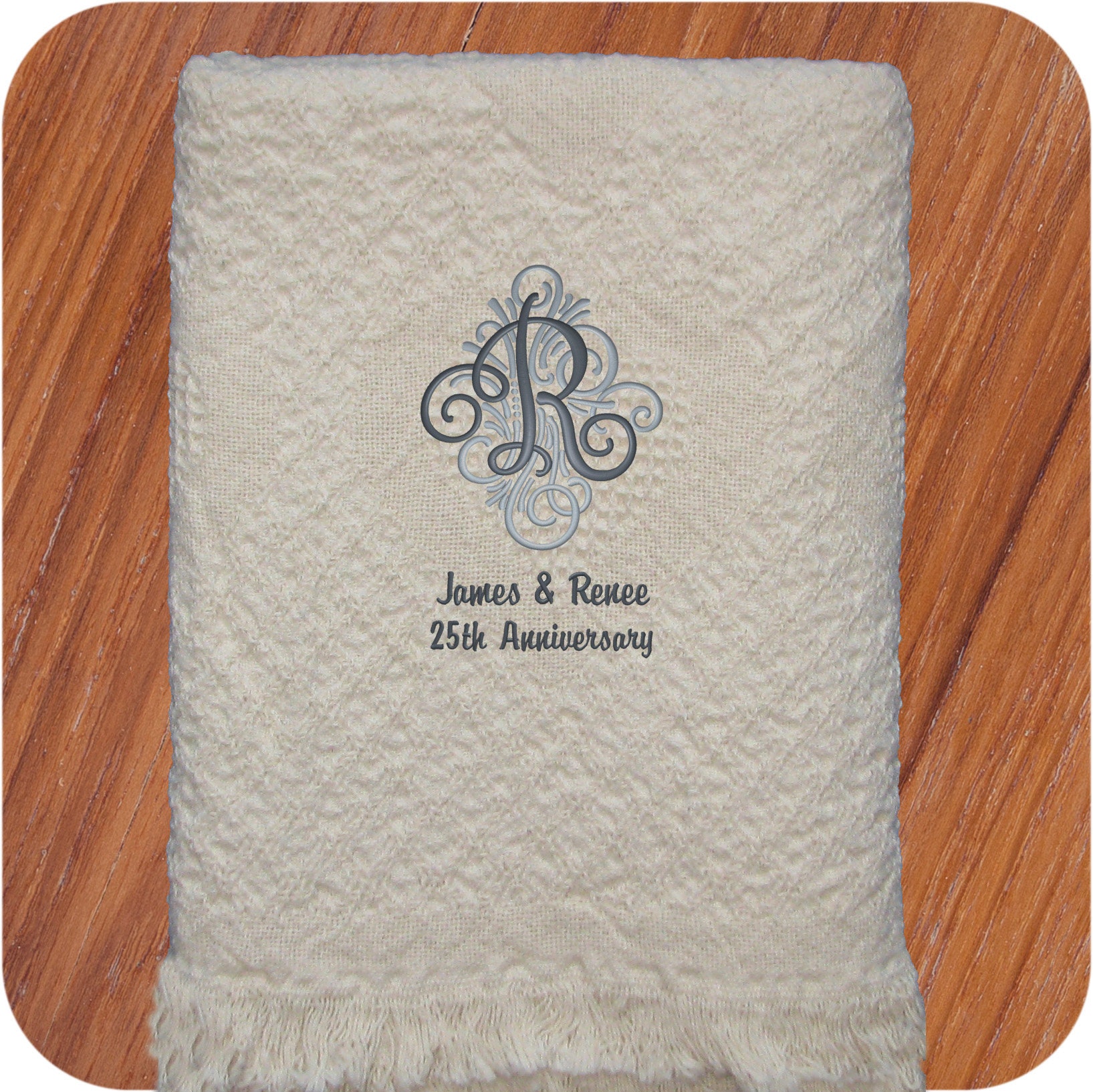 Anniversary Blanket Gifts Personalized Wedding Anniversary Etsy