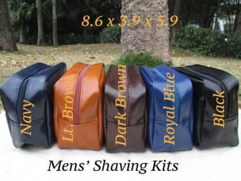 Dopp Kit for Men or Teen Boy Gifts Mens Faux Leather Toiletry Bag for College Student Graduation Gift Mens Shaving Kit for College Dorm