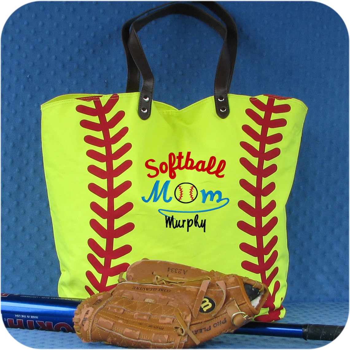 Softball Gifts for Mom Personalized Softball Bag Softball Etsy