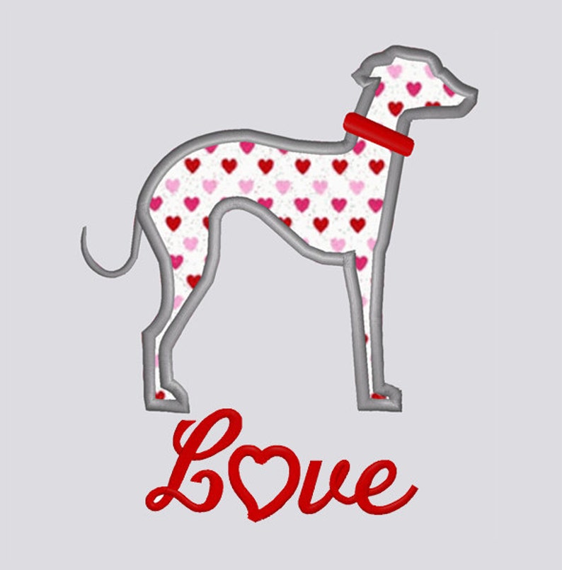 Valentine Greyhound Gifts for Dog Lover, Italian Greyhound Hand Towel, Greyhound Bathroom Towel, Greyhound Kitchen Towel Decor image 3