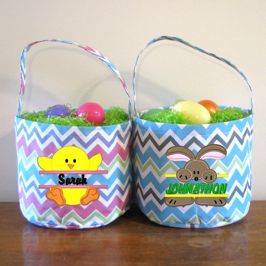 Set of 2 Designer Easter Basket “Patriotic “ collection / adult and kid