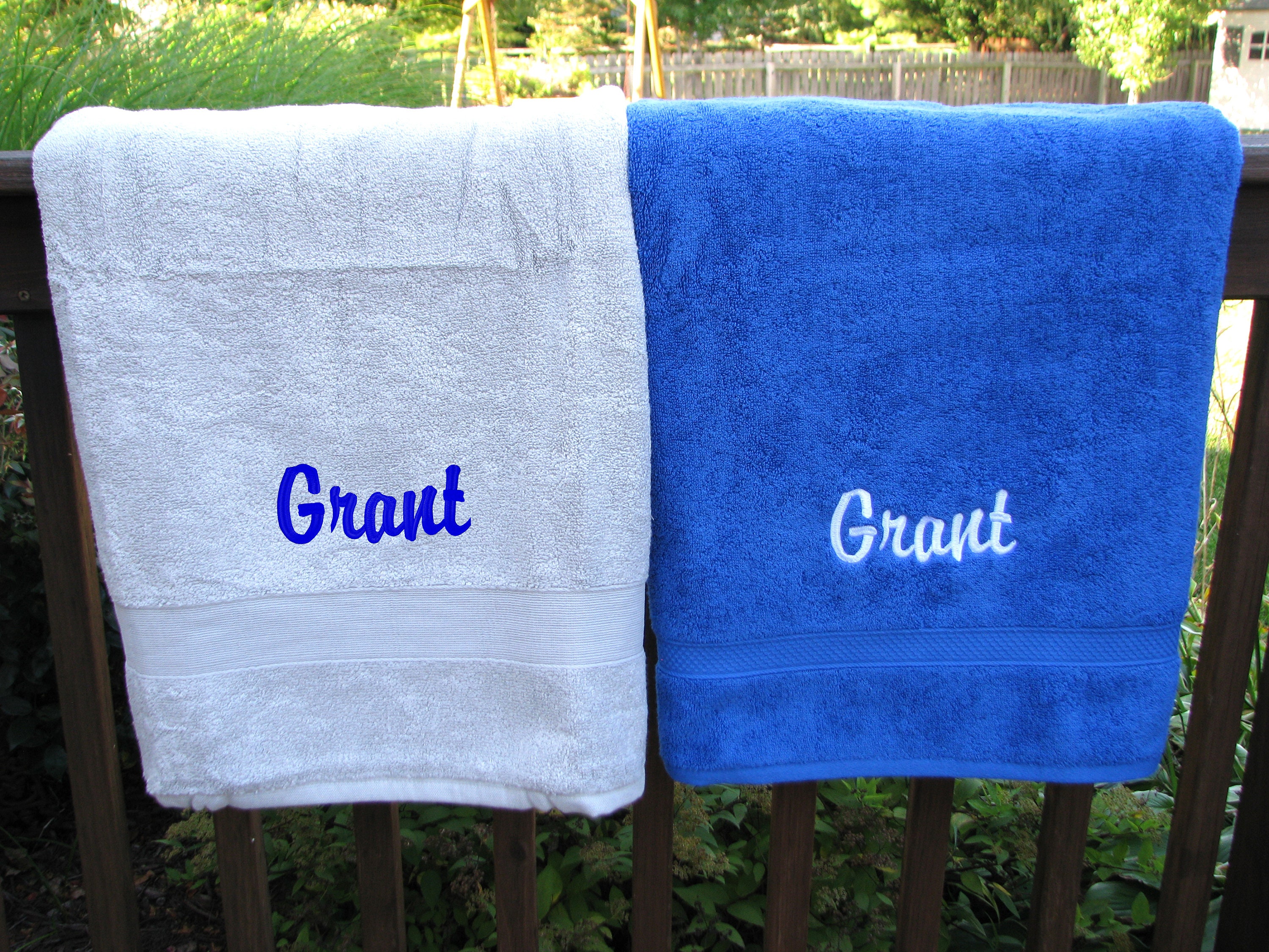 Monogram Towels College Student Gift Personalized Bath Towels Etsy