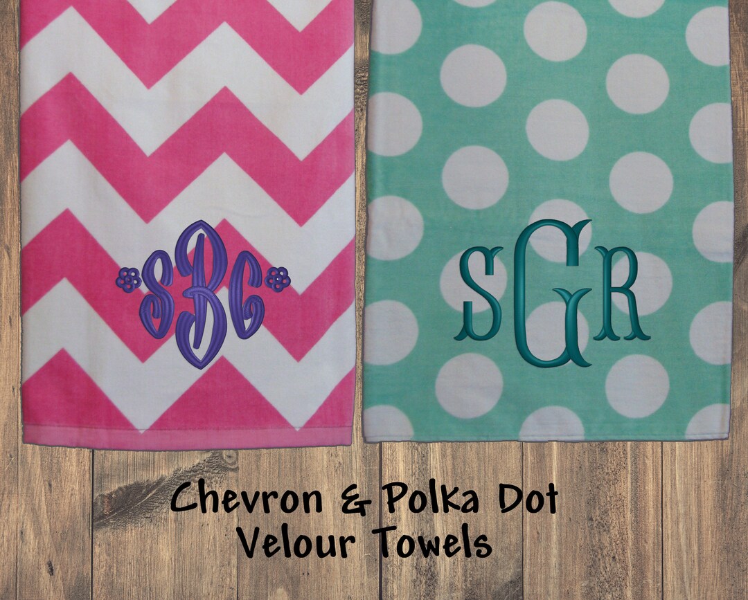 Personalized Bath Towels for College Student Gift , Monogram Towels