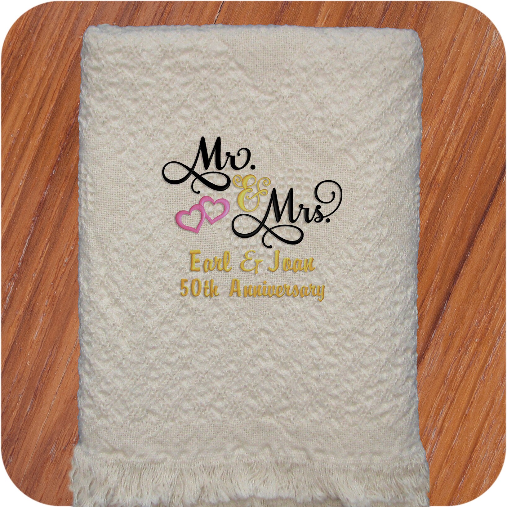 Anniversary Blanket Gifts Personalized Wedding Anniversary Etsy