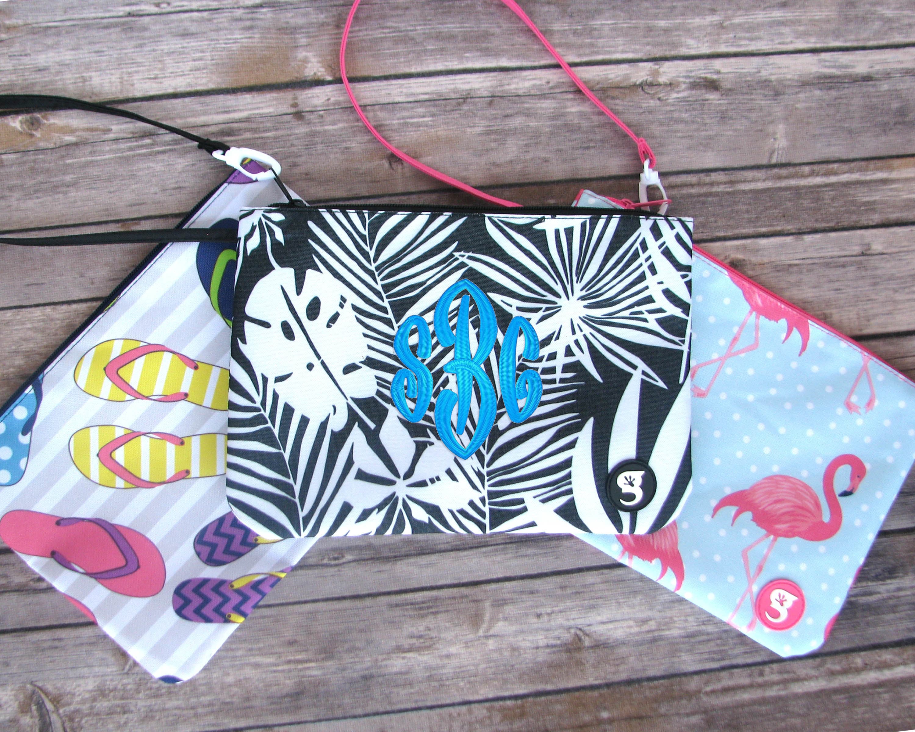 Oilcloth Bikini Bag, Swimsuit Wet Bag