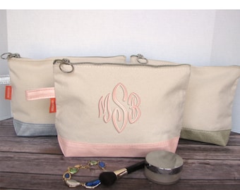 Trousse de maquillage personnalisée, cadeau de remise des diplômes pour elle, trousse de toilette pour femme ou cadeau étudiant, trousse à maquillage monogrammée, cadeaux pour adolescente