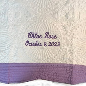 Personalized Baby Blanket, Monogrammed Baby Quilt, Personalized Baby Quilt, Monogrammed Baby Blanket, Baby Girl Blanket, New Baby Gift