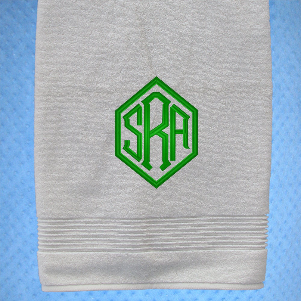 Monogram Towels College Student Gift Personalized Bath Towels Etsy