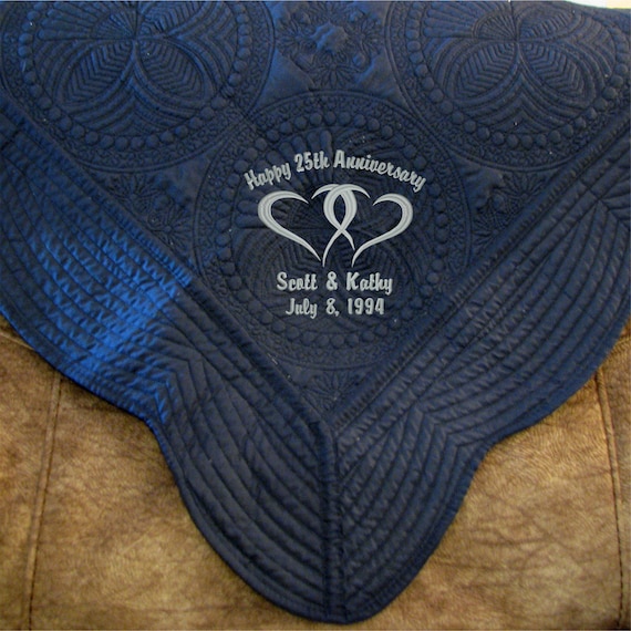 Personalized 25th 50th Anniversary Wedding Gift Fleece Throw Blanket 50 x 60