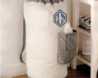Monogrammed Laundry Bags, Graduation Gifts, College Dorm Laundry Bags, Personalized Large Laundry Bag with Pocket, Senior Gifts, High School