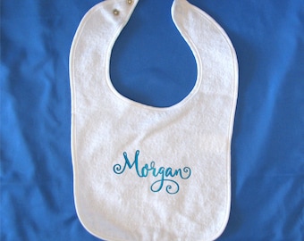 Personalized Baby Girl Bibs for Baby Shower Gifts, Monogrammed Baby Boy Bibs perfect for New Baby Gifts