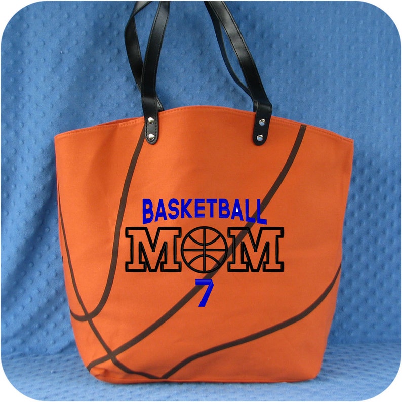 Personalized Basketball Tote Bag for Mom or Player Basketball Etsy