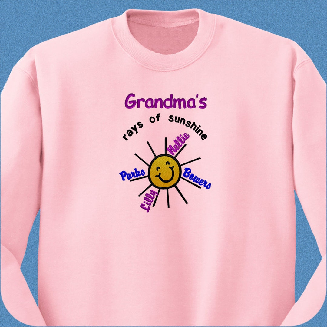 Grandparent Sweatshirt Gift for Grandma Personalized Grandma Etsy