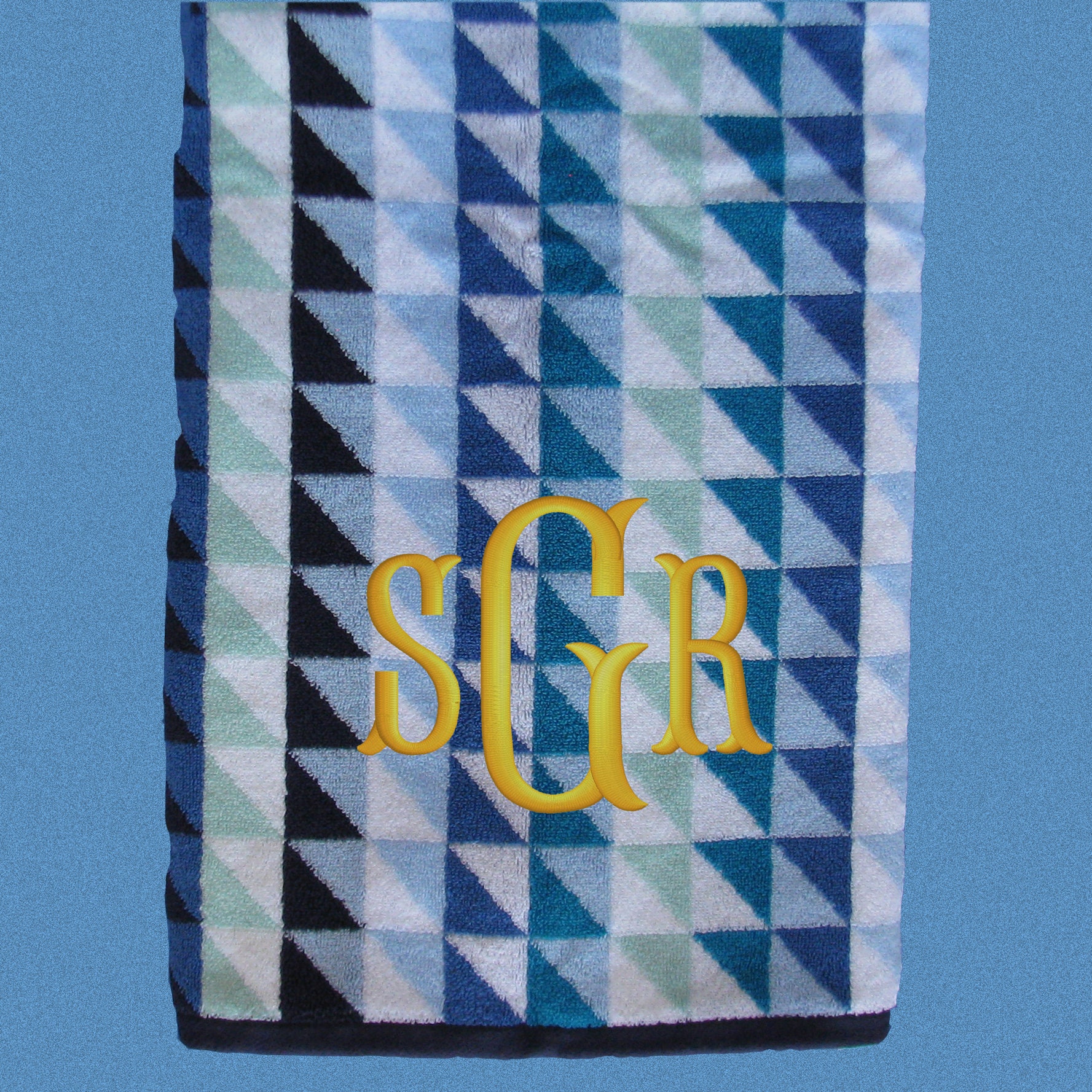 Large Personalized Bath Towels Monogram Towels College Dorm Etsy