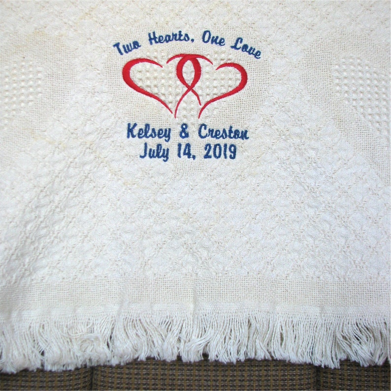 Wedding Gifts Wedding Blanket Personalized Wedding Throws Etsy