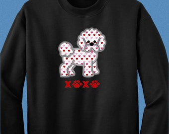 Bichon Frise Applique Shirt, Bichon Gifts for Bichon Frise Mom, Bichon Frise Clothing for Valentine Gifts, Bichon Sweatshirt or Tshirt
