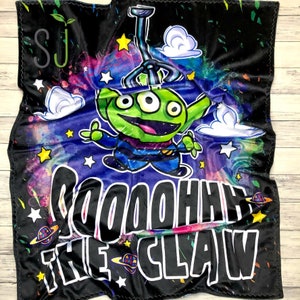 Aliens Toddler Topper Minky Blanket